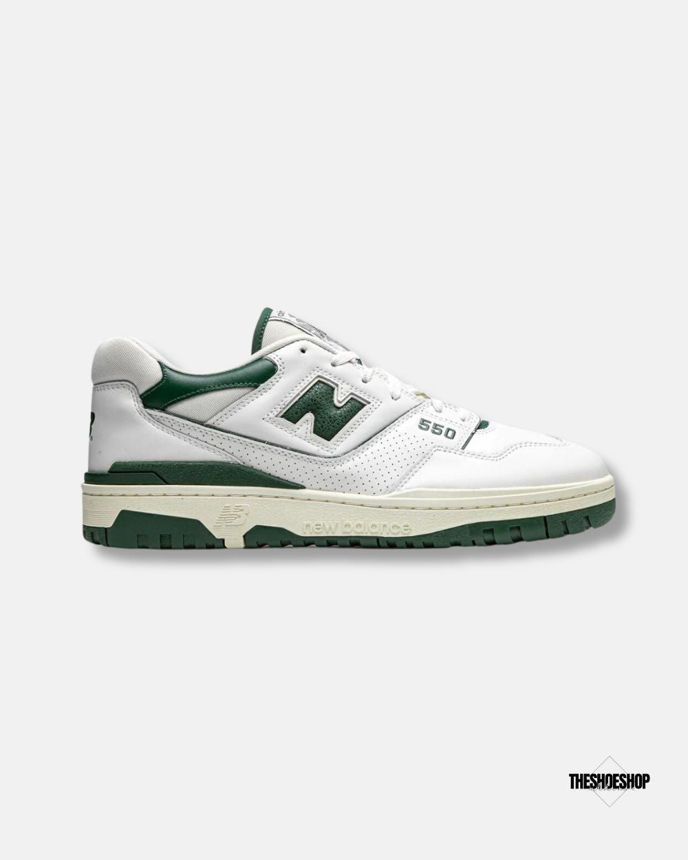 New Balance 550 White/Team Forest Green