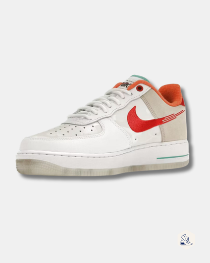 Nike Air Force 1 '07 PRM Just Do It White Red Teal