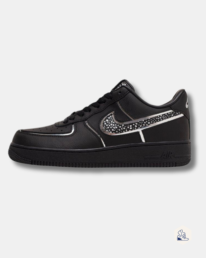 Nike Air Force 1 Low Black "White/Swoosh"