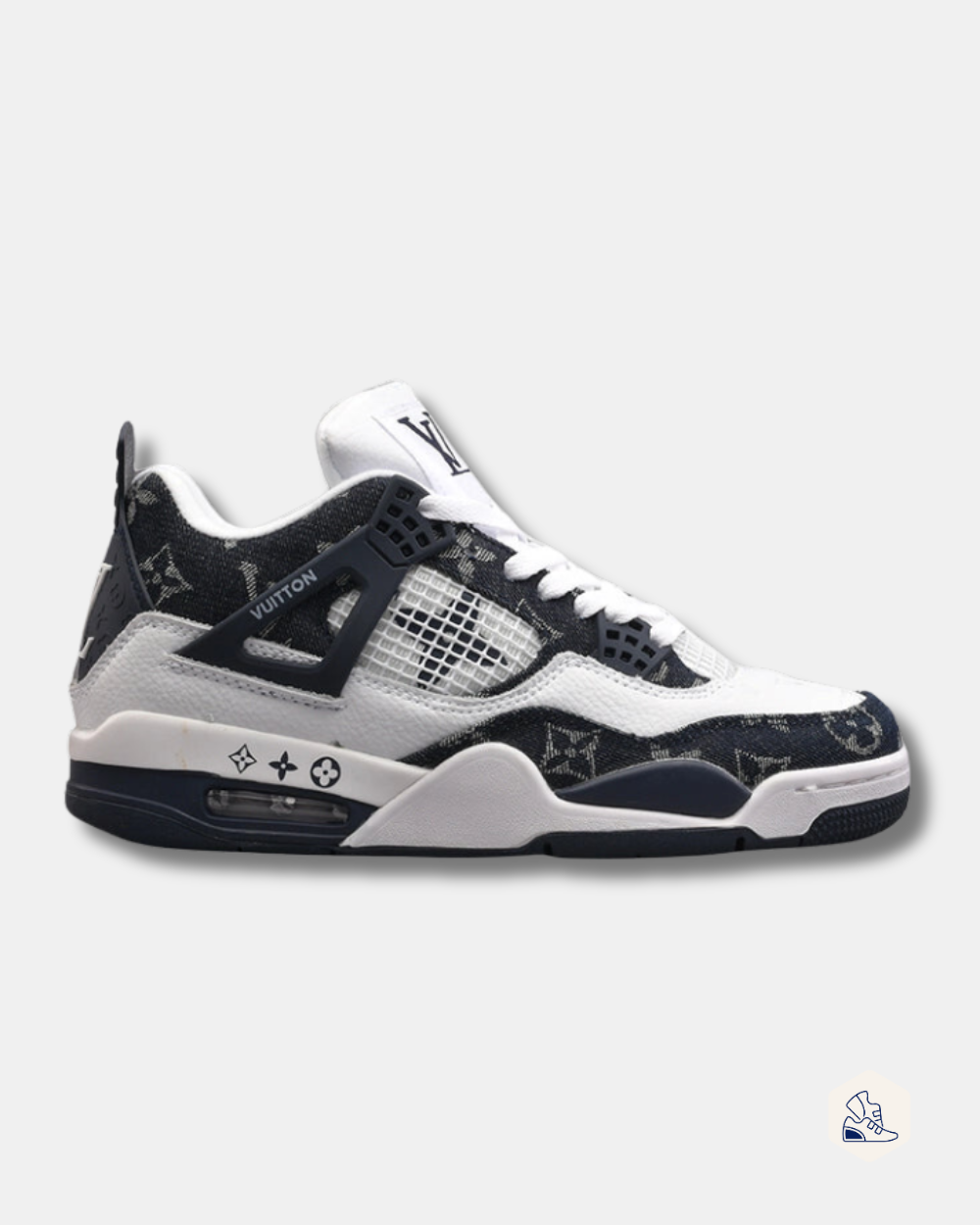 Air Jordan 4 Louis Vuitton Black & White